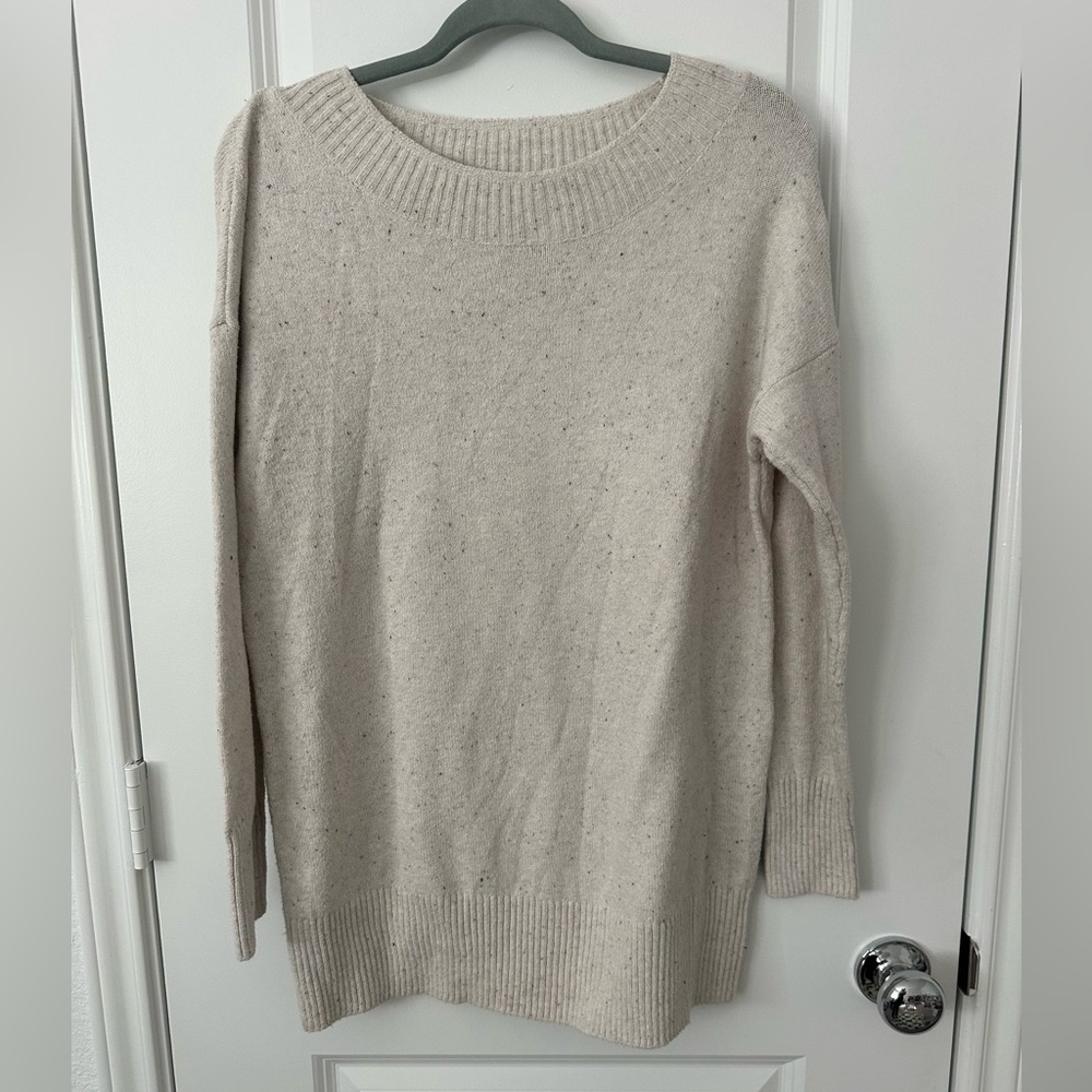 Pure Jill Cream Crew Neck Sweater